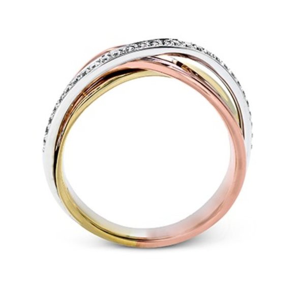 💎Ingenious Cross Shiny Zircon Pave Trendy Stackable Rings for Women,PD475 - Picture 4 of 6